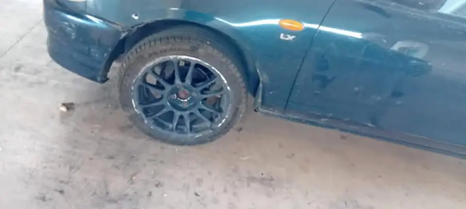 Mazda manual transmission in good condition.